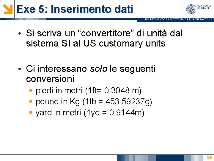 convertitore altezza americana