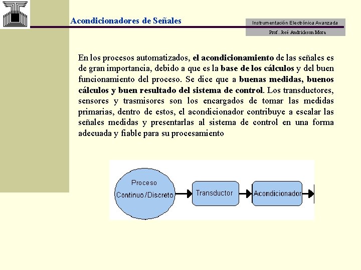 Acondicionadores de Seales JUNIO 2004 Instrumentacin Electrnica Avanzada