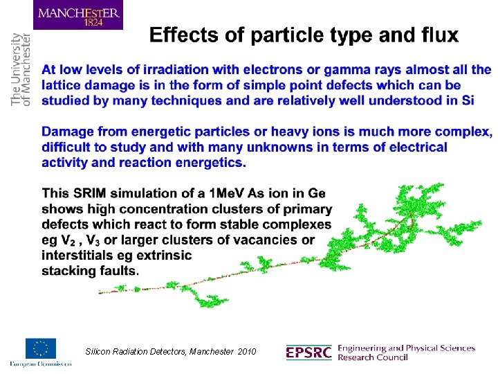 Silicon Radiation Detectors, Manchester 2010 