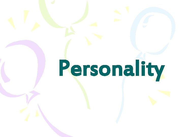 Personality 