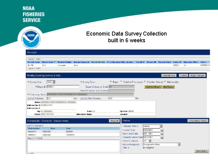 Economic Data Survey Collection built in 6 weeks 9/15/2020 