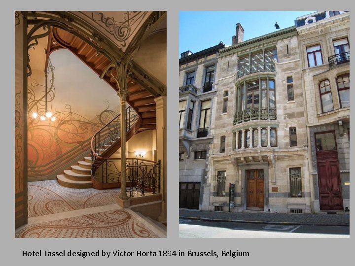 Hotel Tassel designed by Victor Horta 1894 in Brussels, Belgium 