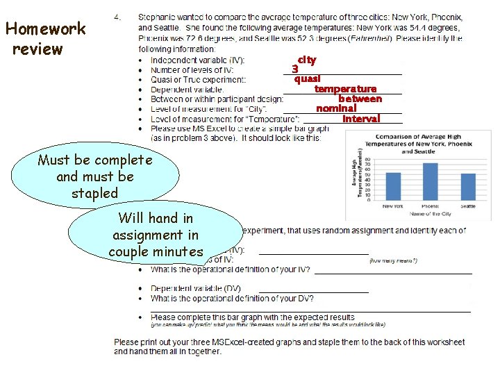 Homework review city 3 quasi temperature between nominal interval Must be complete and must
