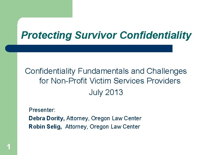 Victim Privacy Protecting Survivor Confidentiality Fundamentals and Challenges for ...