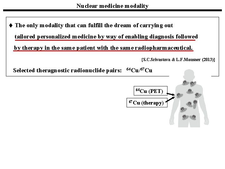 Nuclear medicine modality The only modality that can fulfill the dream of carrying out
