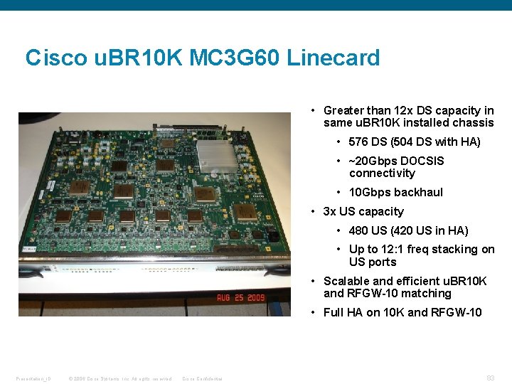 Cisco u. BR 10 K MC 3 G 60 Linecard u. BR 10 K