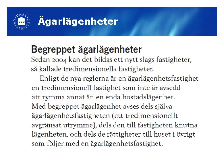 Ägarlägenheter 