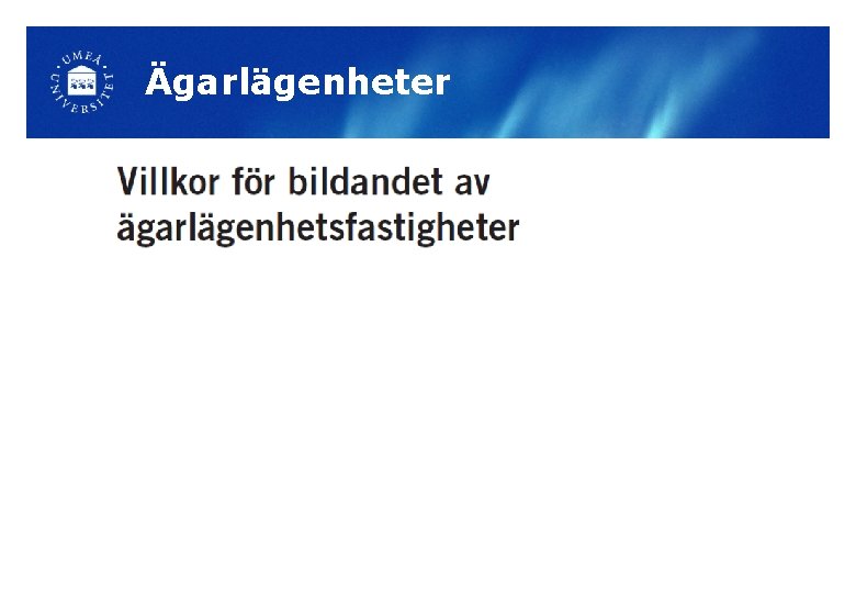 Ägarlägenheter 