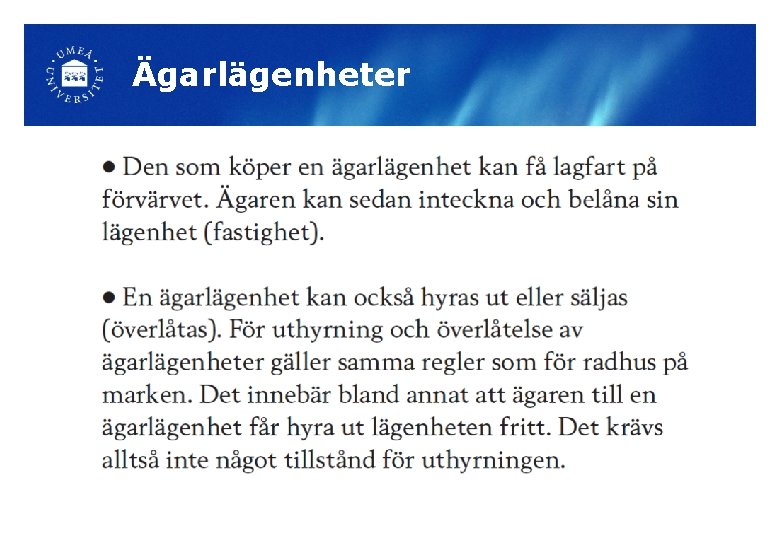 Ägarlägenheter 