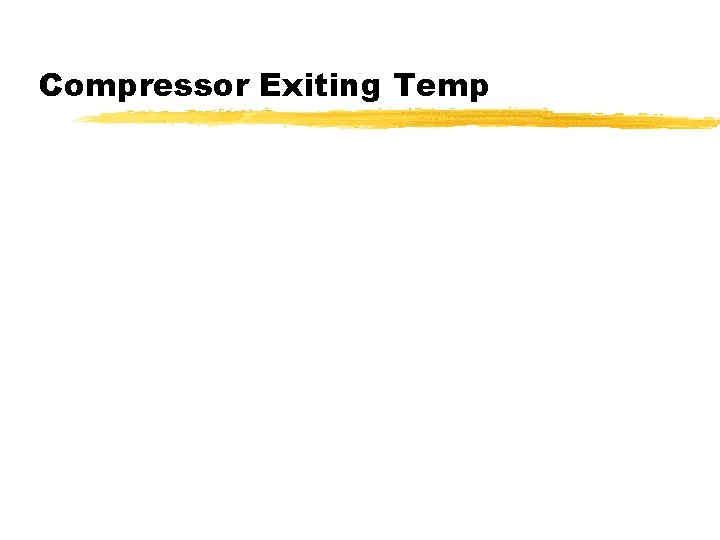 Compressor Exiting Temp 