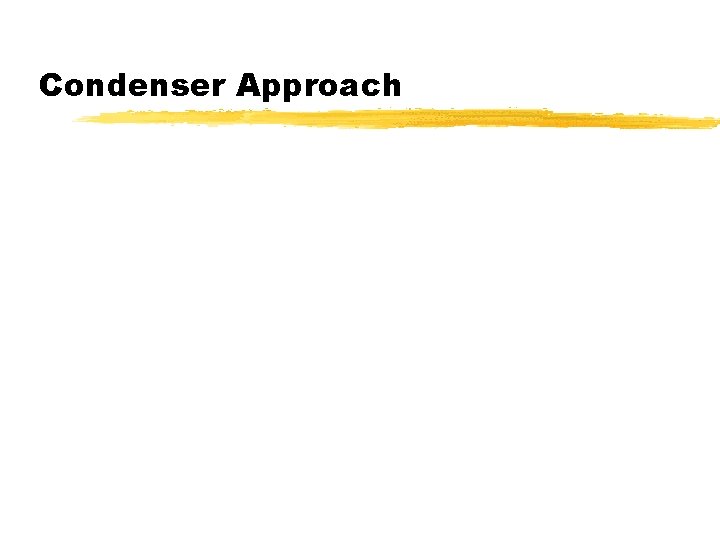 Condenser Approach 