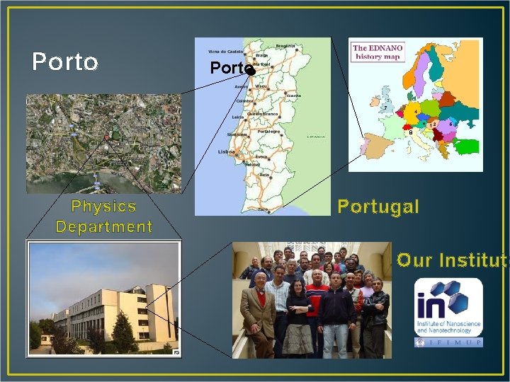 Porto 8 Physics Department Portugal Our Institut: 