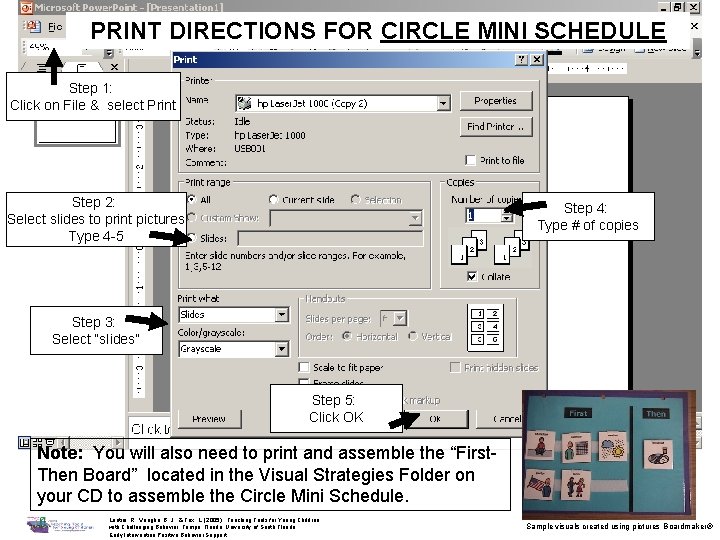 PRINT DIRECTIONS FOR CIRCLE MINI SCHEDULE Step 1: Click on File & select Print