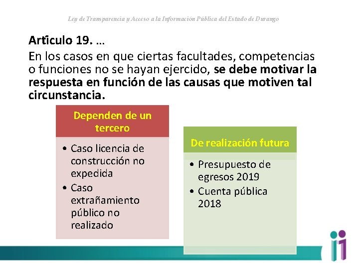 Ley de Transparencia y Acceso a la Información Pública del Estado de Durango Arti
