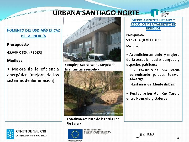 URBANA SANTIAGO NORTE MEDIO AMBIENTE URBANO Y REDUCIÓN Y TRATAMIENTO DE RESIDUOS FOMENTO DEL