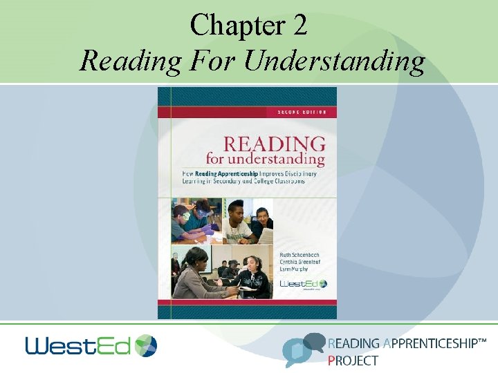 Chapter 2 Reading For Understanding 