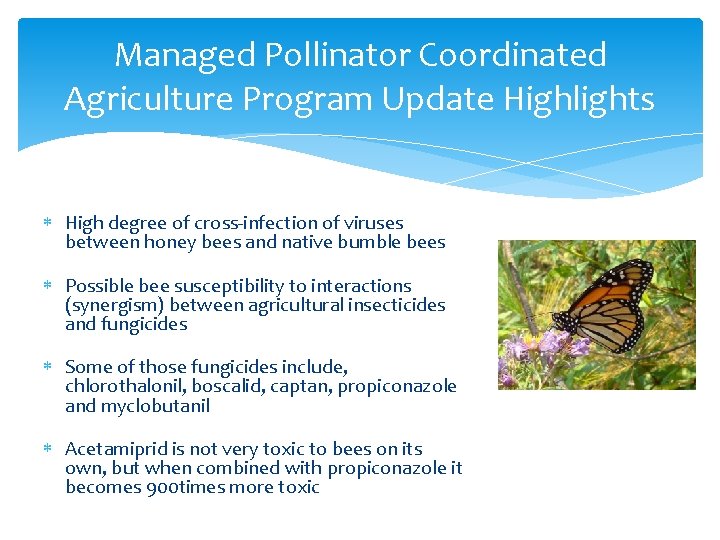 Managed Pollinator Coordinated Agriculture Program Update Highlights High degree of cross-infection of viruses between