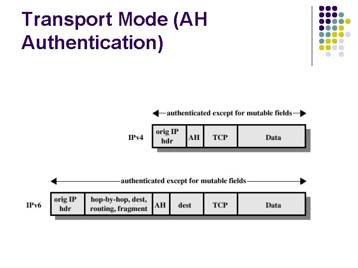 Transport Mode (AH Authentication) 