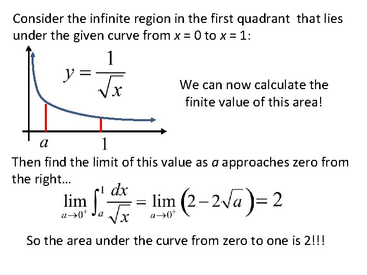 Consider the infinite region in the first quadrant that lies under the given curve Consider the infinite region in the first quadrant that lies under the given curve