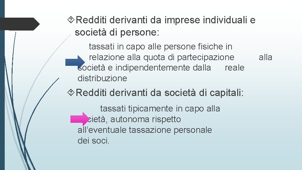  Redditi derivanti da imprese individuali e società di persone: tassati in capo alle