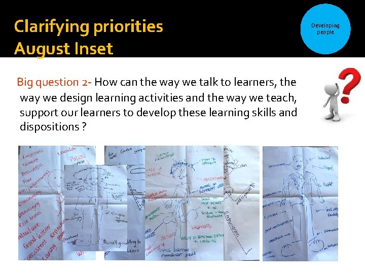 Clarifying priorities August Inset Big question 2 - How can the way we talk Clarifying priorities August Inset Big question 2 - How can the way we talk