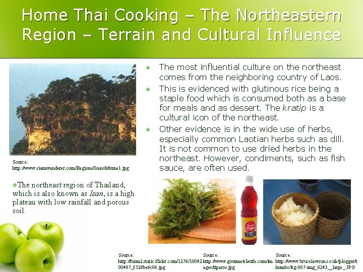 Home Thai Cooking – The Northeastern Region – Terrain and Cultural Influence l l