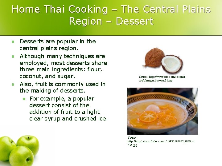 Home Thai Cooking – The Central Plains Region – Dessert l l l Desserts