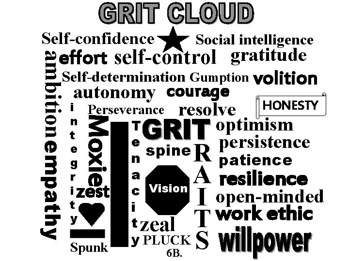 Self-confidence Social intelligence autonomy courage HONESTY i Perseverance resolve n T optimism t e Self-confidence Social intelligence autonomy courage HONESTY i Perseverance resolve n T optimism t e