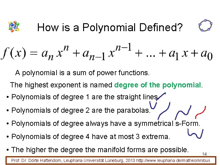 How is a Polynomial Defined? A polynomial is a sum of power functions. The