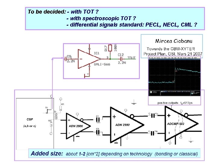 To be decided: - with TOT ? - with spectroscopic TOT ? - differential