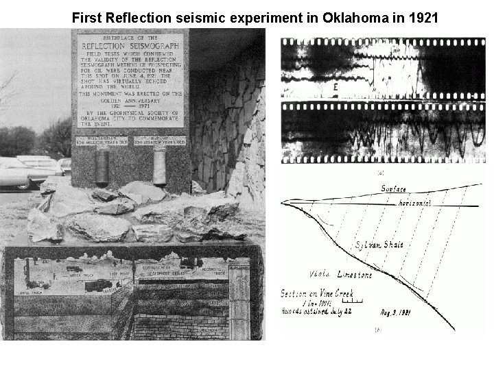 First Reflection seismic experiment in Oklahoma in 1921 First Reflection seismic experiment in Oklahoma in 1921