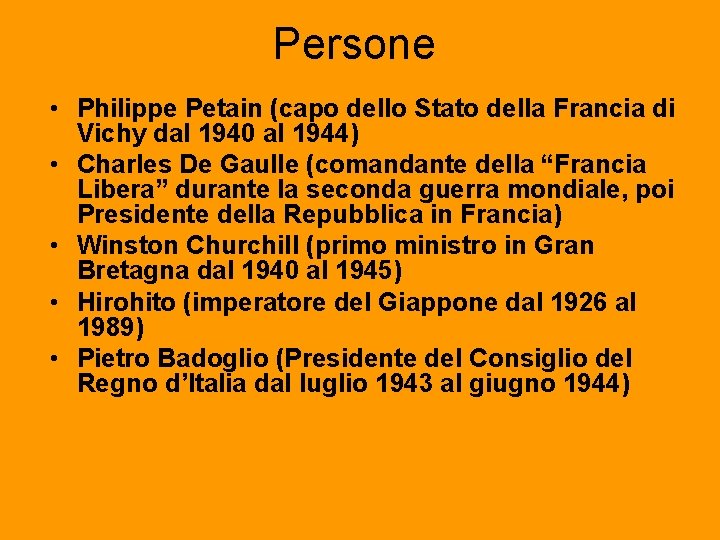 Persone • Philippe Petain (capo dello Stato della Francia di Vichy dal 1940 al