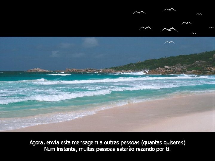 Agora, envia esta mensagem a outras pessoas (quantas quiseres) Num instante, muitas pessoas estarão