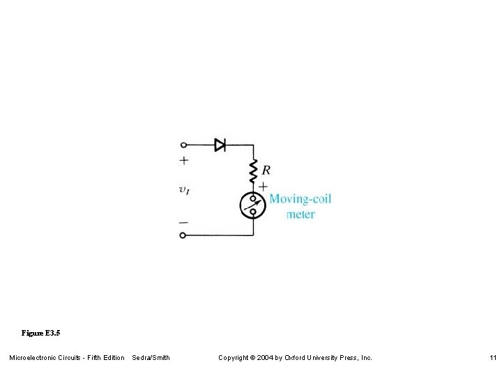 Figure E 3. 5 Microelectronic Circuits - Fifth Edition Sedra/Smith Copyright 2004 by Oxford