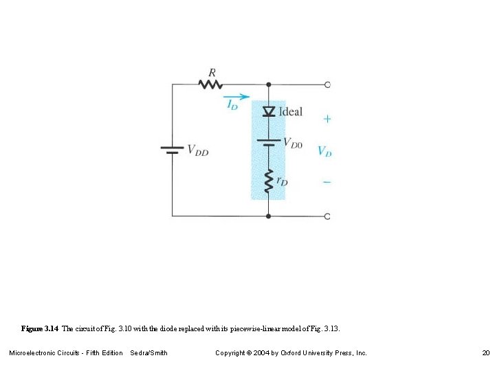 Figure 3. 14 The circuit of Fig. 3. 10 with the diode replaced with