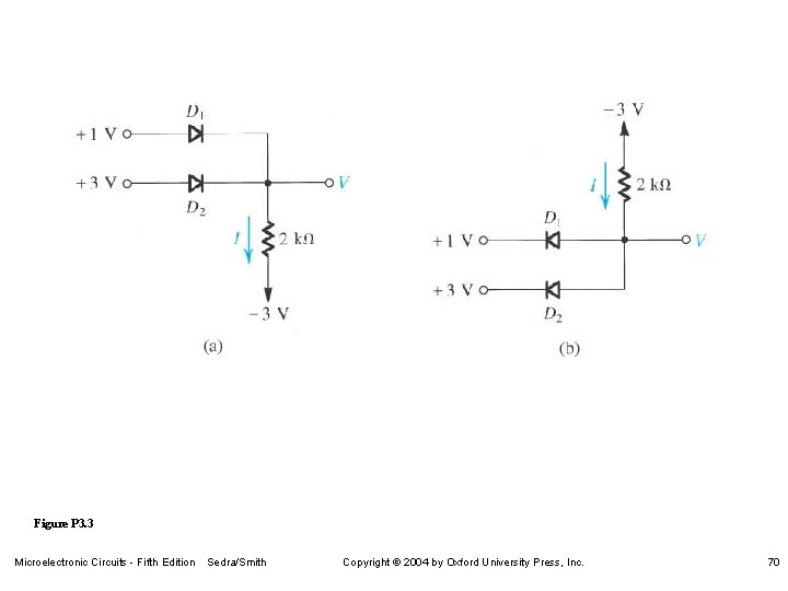 Figure P 3. 3 Microelectronic Circuits - Fifth Edition Sedra/Smith Copyright 2004 by Oxford