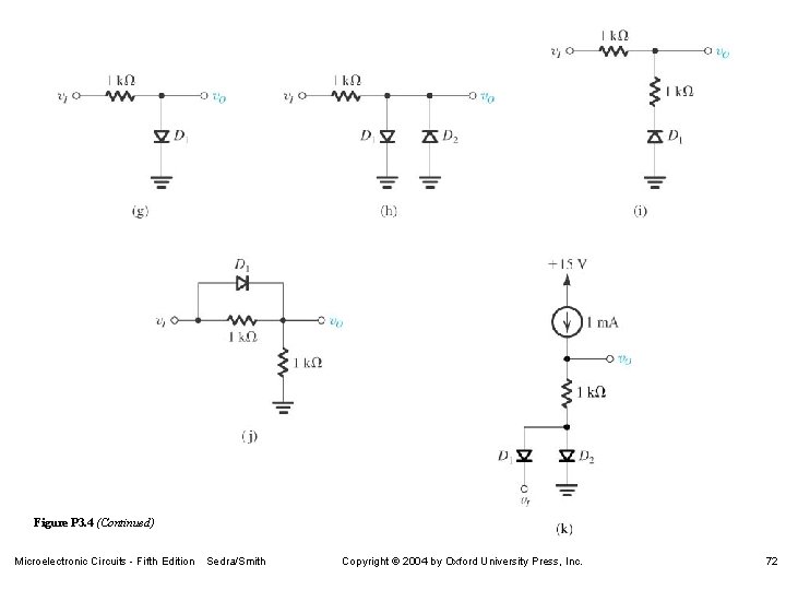 Figure P 3. 4 (Continued) Microelectronic Circuits - Fifth Edition Sedra/Smith Copyright 2004 by