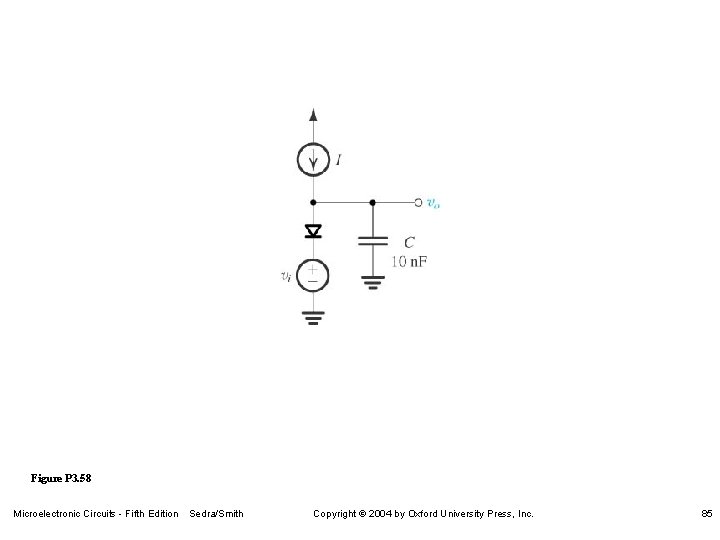Figure P 3. 58 Microelectronic Circuits - Fifth Edition Sedra/Smith Copyright 2004 by Oxford
