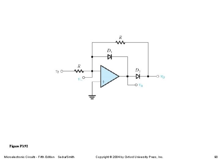 Figure P 3. 92 Microelectronic Circuits - Fifth Edition Sedra/Smith Copyright 2004 by Oxford