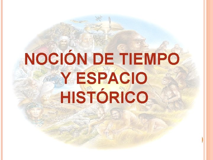 NOCIÓN DE TIEMPO Y ESPACIO HISTÓRICO 