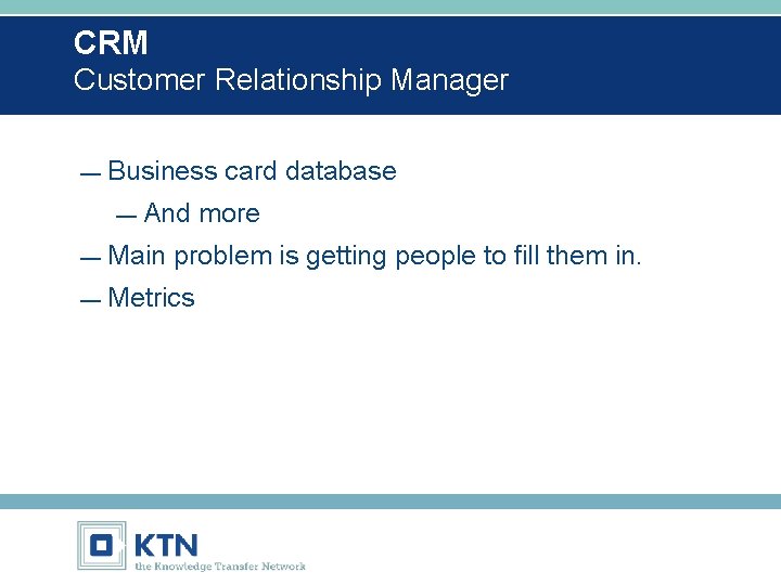 CRM Customer Relationship Manager — Business — And — Main card database more problem