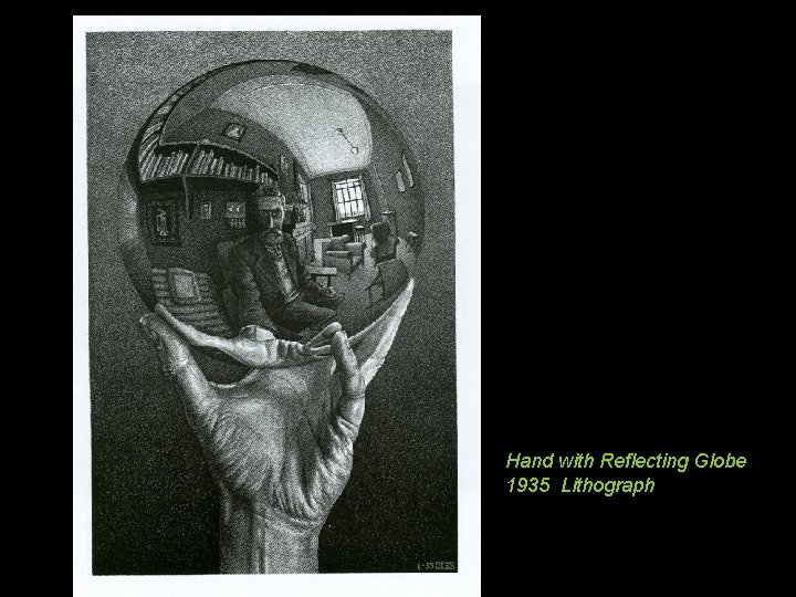 Hand with Reflecting Globe 1935 Lithograph 