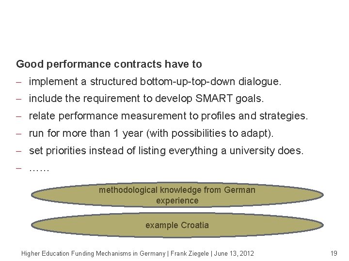 Performance contracts are a major innovation in HE funding, but their success depends on