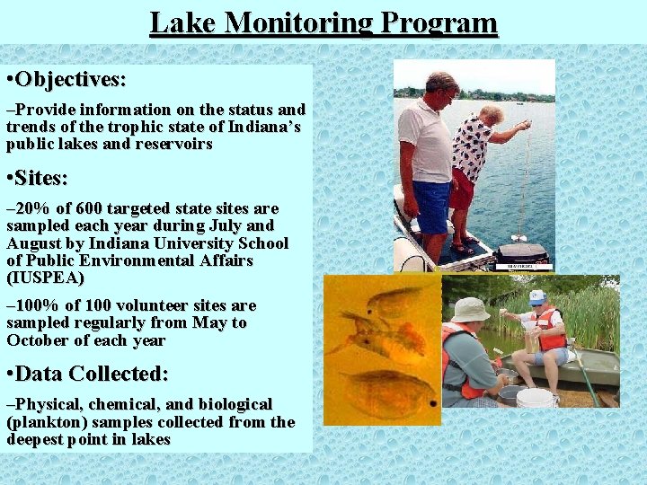 Indianas Surface Water Quality Monitoring Strategy SWQMS Presented