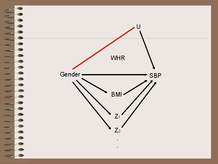 U WHR Gender SBP BMI Z 1 Z 2. . 