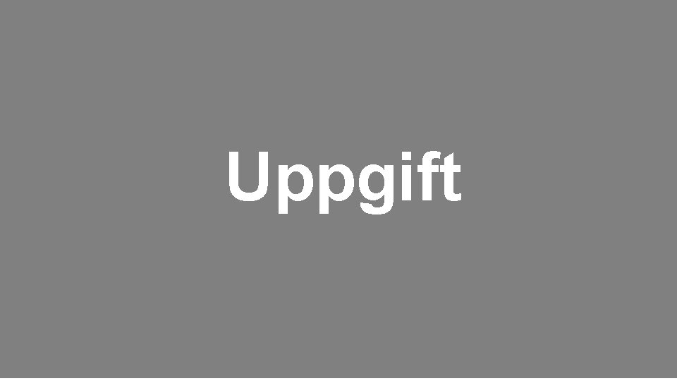 Uppgift 