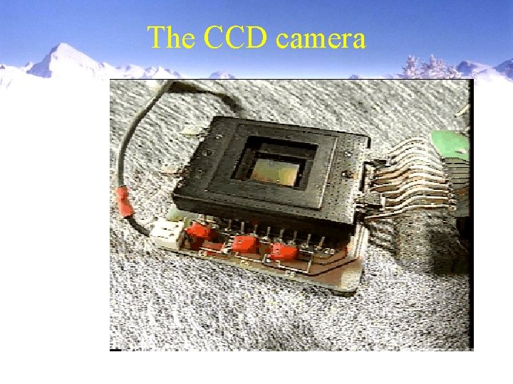 The CCD camera The CCD camera