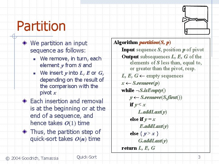 Quicksort 7 4 9 6 2 2 4