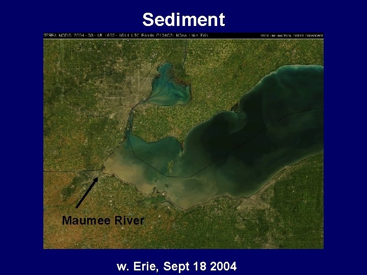 Sediment Maumee River w. Erie, Sept 18 2004 