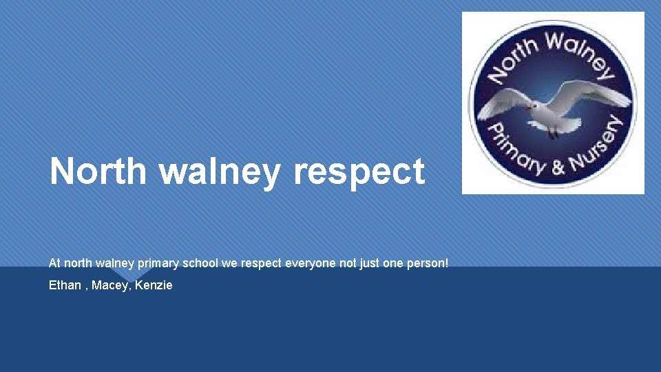North walney respect At north walney primary school we respect everyone not just one